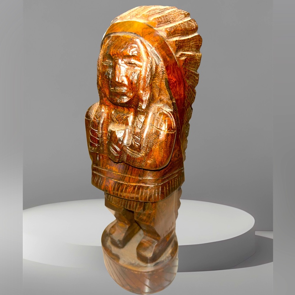 6-7in Tall Standing Indian Ironwood Carving - Southwestern Decor
